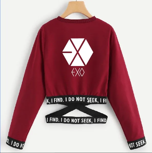 K-Pop Exo Harajuku Long Sleeve & O-Neck Unisex Sweatshirt K-Pop Exo Harajuku Long Sleeve & O-Neck Unisex Sweatshirt