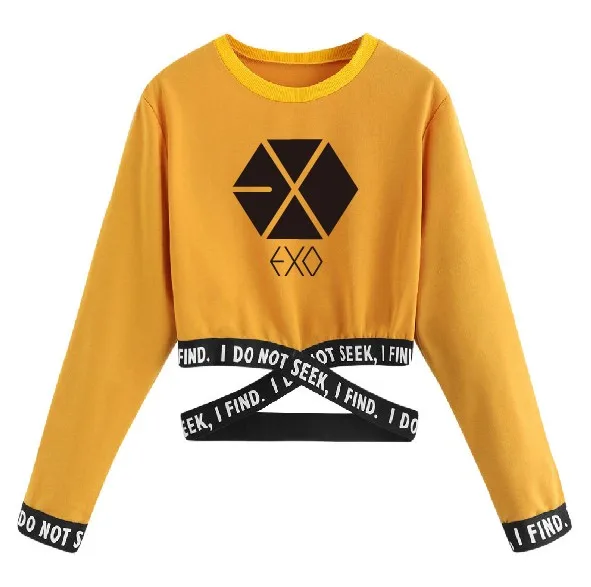 K-Pop Exo Harajuku Long Sleeve & O-Neck Unisex Sweatshirt K-Pop Exo Harajuku Long Sleeve & O-Neck Unisex Sweatshirt