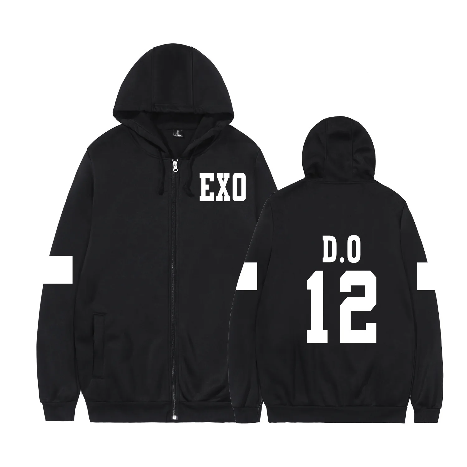 K-Pop Exo Zip-up Tao Chen Suho Sehun Xiumin Casual Hoodies