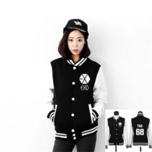 Exo Collar Casual Long Sleeve Sweatshirts For Women Exo Collar Casual Long Sleeve Sweatshirts For Women