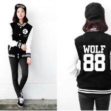 Exo Collar Casual Long Sleeve Sweatshirts For Women Exo Collar Casual Long Sleeve Sweatshirts For Women