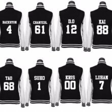Exo Collar Casual Long Sleeve Sweatshirts For Women Exo Collar Casual Long Sleeve Sweatshirts For Women