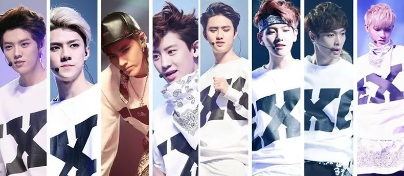 Exo K-Pop Off Shoulder Casual Hoodies For Women