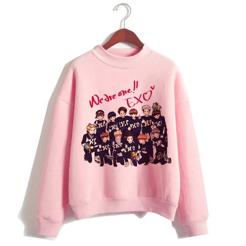 K-Pop Exo Harajuku Cartoon Design Streetwear For Women K-Pop Exo Harajuku Cartoon Design Streetwear For Women