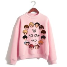 K-Pop Exo Harajuku Cartoon Design Streetwear For Women K-Pop Exo Harajuku Cartoon Design Streetwear For Women