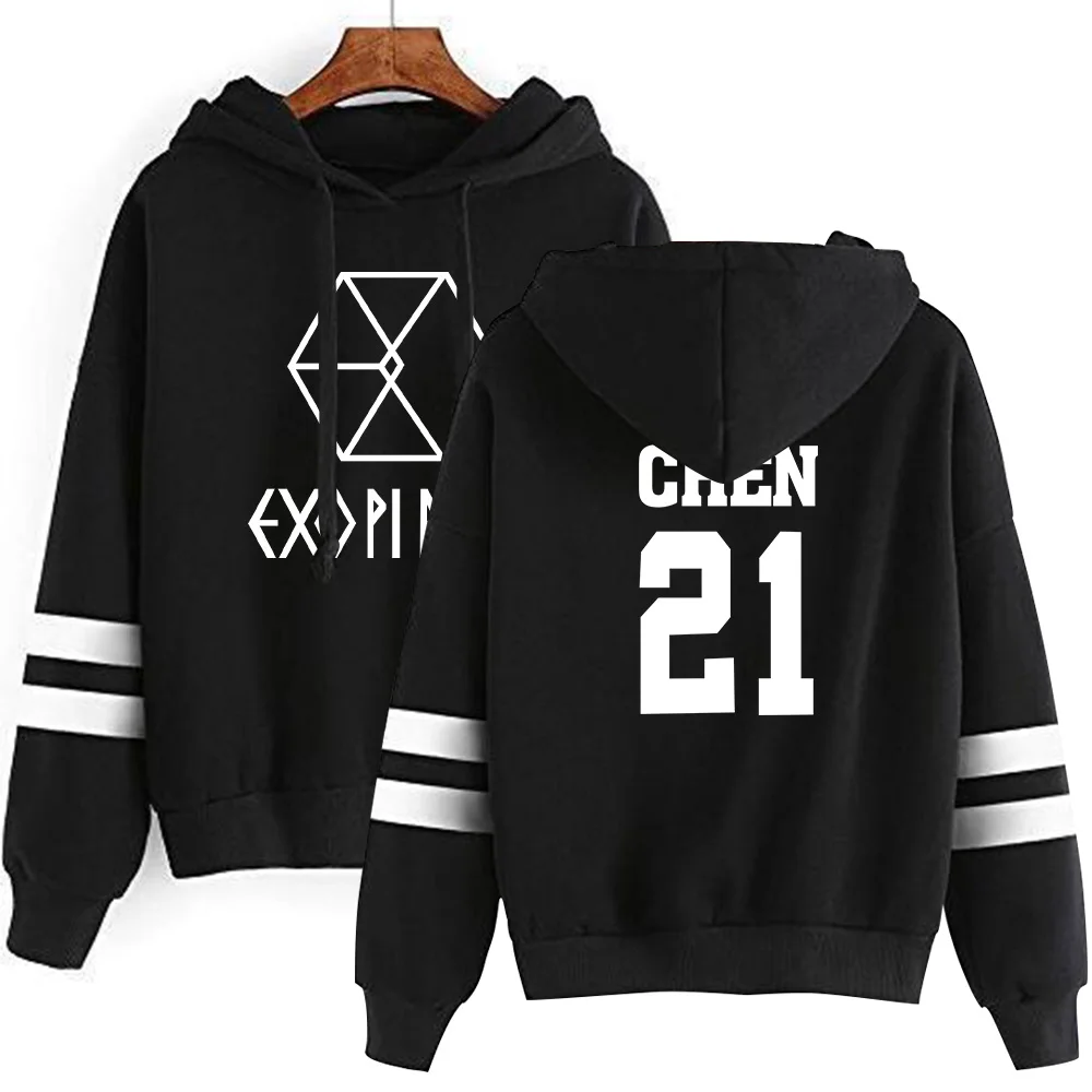 Exo Combination Printed Casual Hoodies Exo Combination Printed Casual Hoodies