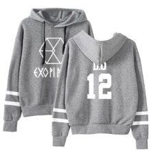 Exo Combination Printed Casual Hoodies Exo Combination Printed Casual Hoodies