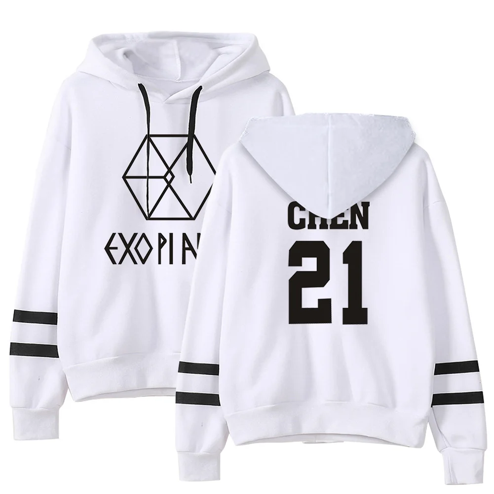 Exo Combination Printed Casual Hoodies Exo Combination Printed Casual Hoodies