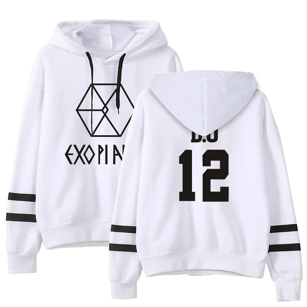 Exo Combination Printed Casual Hoodies Exo Combination Printed Casual Hoodies