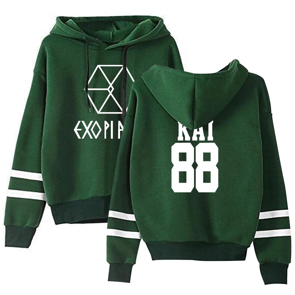 Exo Combination Printed Casual Hoodies Exo Combination Printed Casual Hoodies