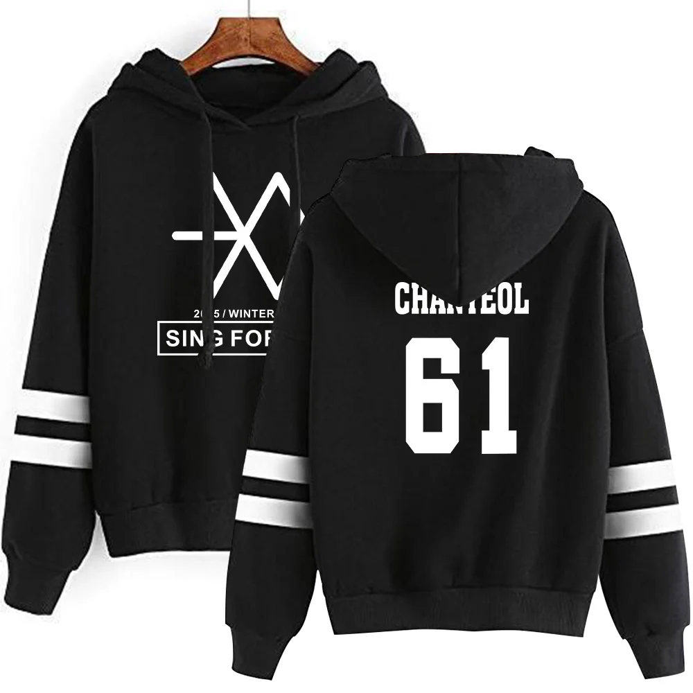Exo Combination Printed Casual Hoodies Exo Combination Printed Casual Hoodies