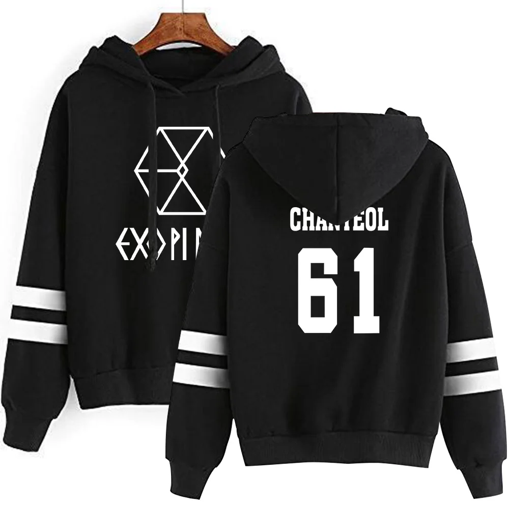 Exo Combination Printed Casual Hoodies Exo Combination Printed Casual Hoodies