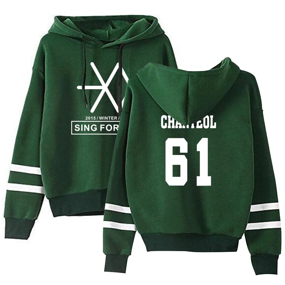 Exo Combination Printed Casual Hoodies Exo Combination Printed Casual Hoodies