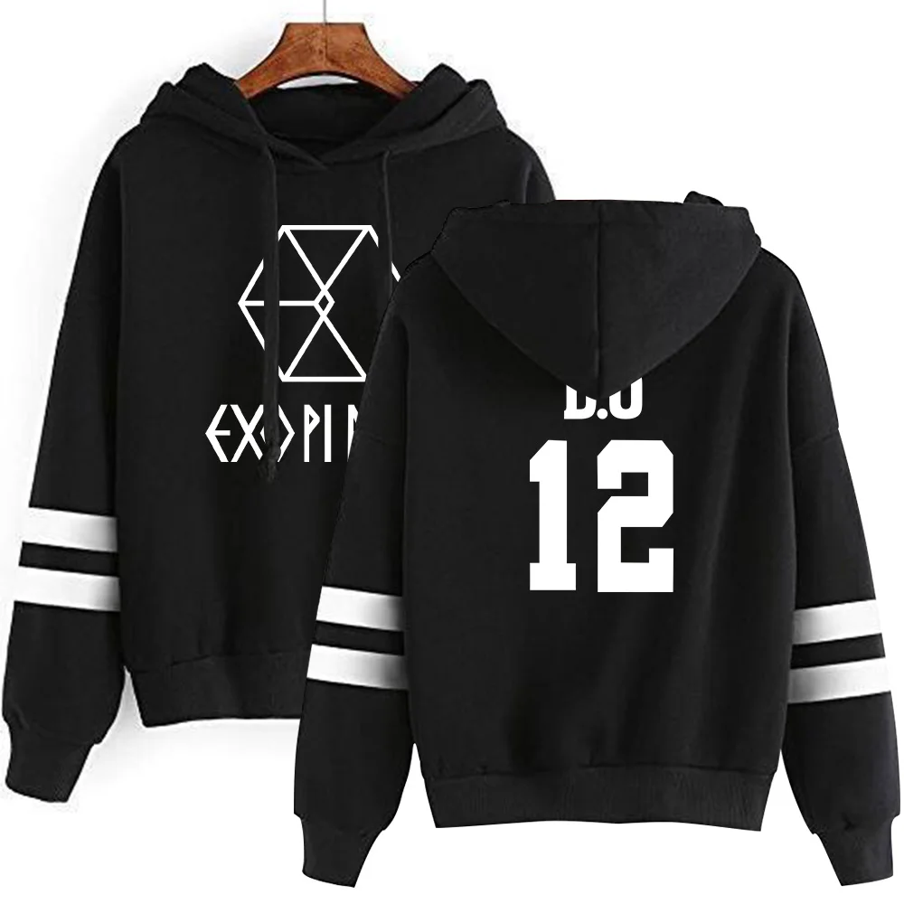 Exo Combination Printed Casual Hoodies Exo Combination Printed Casual Hoodies