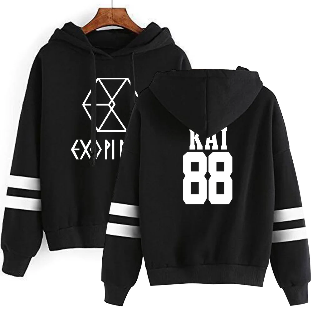 Exo Combination Printed Casual Hoodies Exo Combination Printed Casual Hoodies
