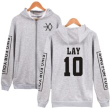 K-Pop Zipper Exo Chan Yeol Kris Unisex Hoodies K-Pop Zipper Exo Chan Yeol Kris Unisex Hoodies