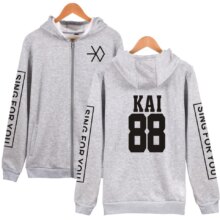 K-Pop Zipper Exo Chan Yeol Kris Unisex Hoodies K-Pop Zipper Exo Chan Yeol Kris Unisex Hoodies