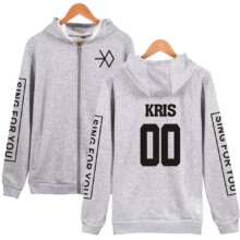 K-Pop Zipper Exo Chan Yeol Kris Unisex Hoodies K-Pop Zipper Exo Chan Yeol Kris Unisex Hoodies