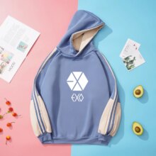 Exo K-Pop Unisex Fleece Casual Hoodie Exo K-Pop Unisex Fleece Casual Hoodie