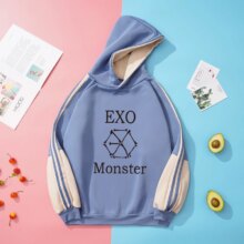 Exo K-Pop Unisex Fleece Casual Hoodie Exo K-Pop Unisex Fleece Casual Hoodie