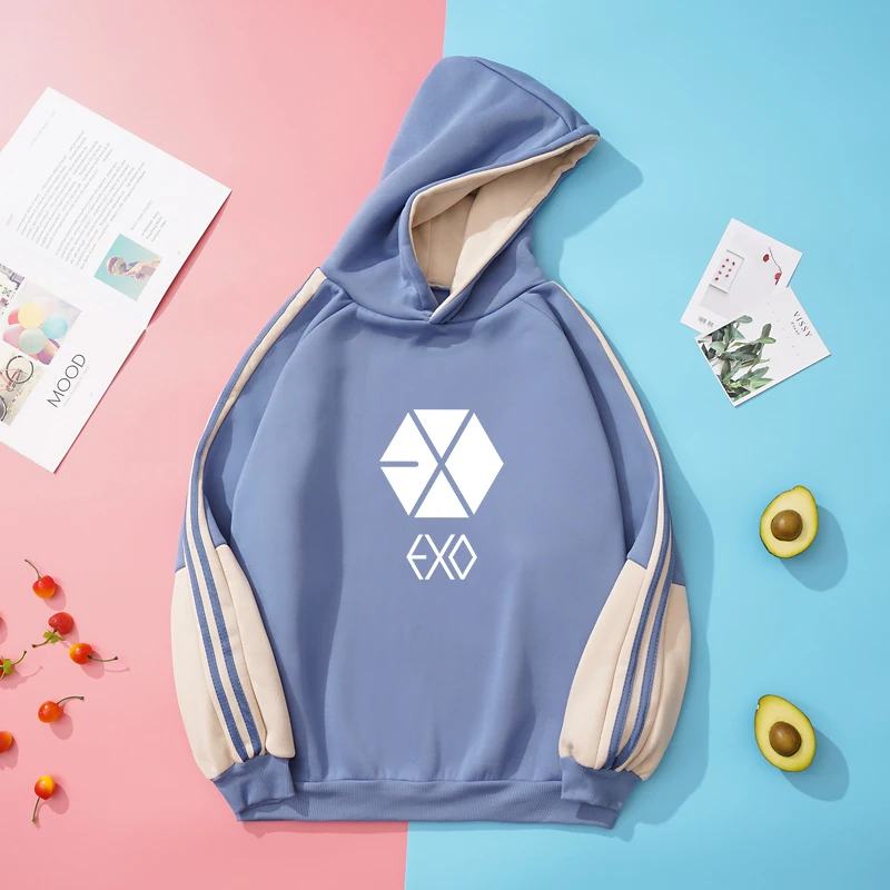 Exo K-Pop Unisex Fleece Casual Hoodie Exo K-Pop Unisex Fleece Casual Hoodie