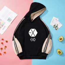 Exo K-Pop Unisex Fleece Casual Hoodie Exo K-Pop Unisex Fleece Casual Hoodie