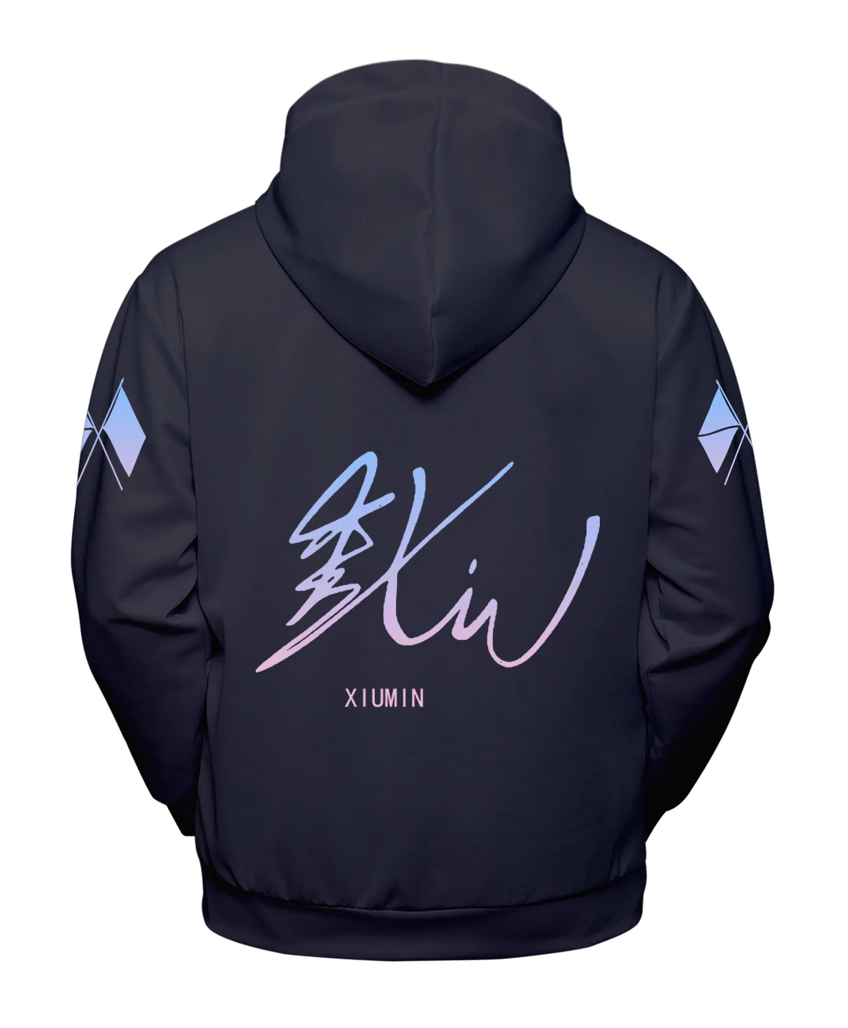 EXO Harajuku Printed Unisex Casual Long Sleeve Hoodies EXO Harajuku Printed Unisex Casual Long Sleeve Hoodies