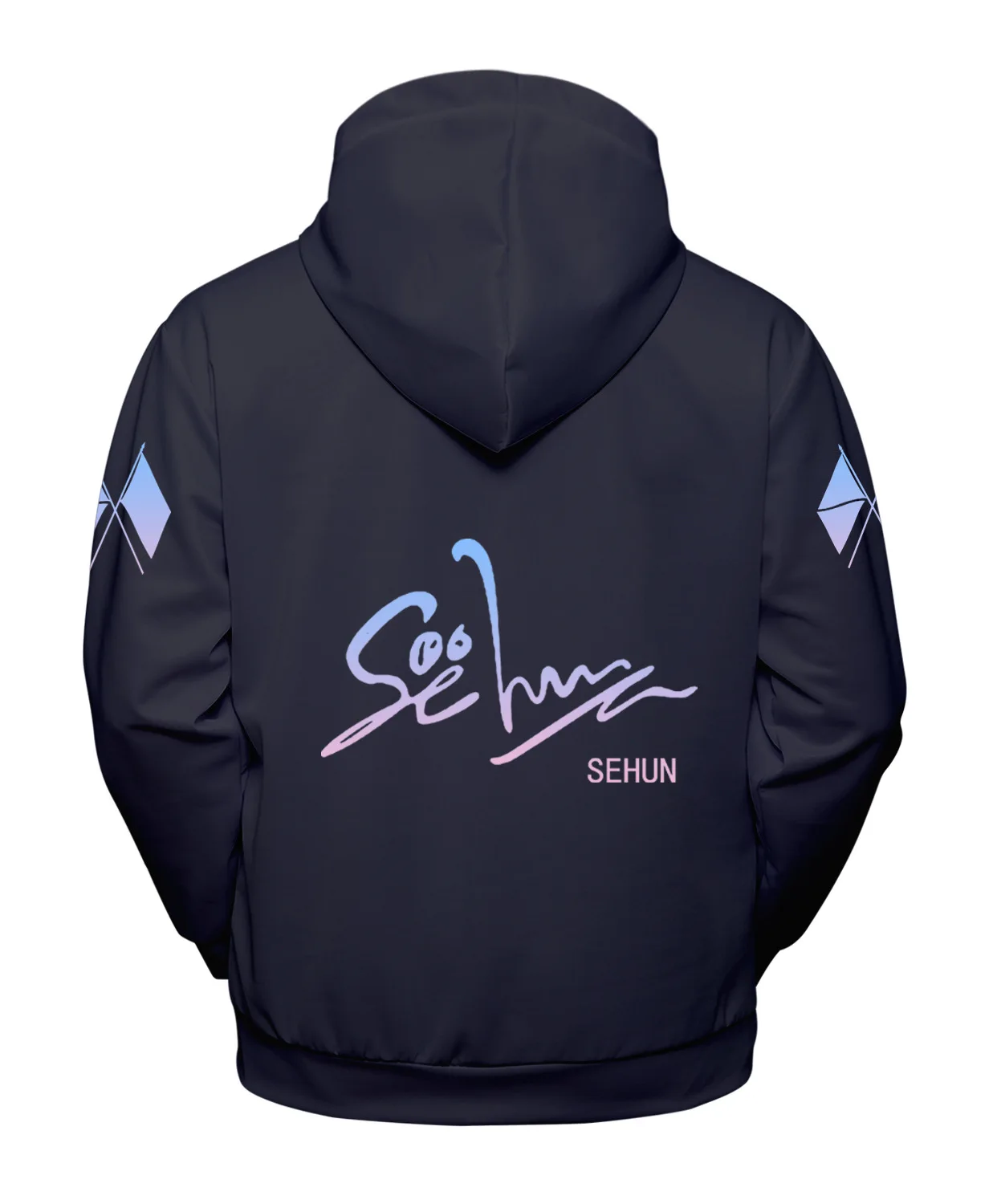 EXO Harajuku Printed Unisex Casual Long Sleeve Hoodies EXO Harajuku Printed Unisex Casual Long Sleeve Hoodies