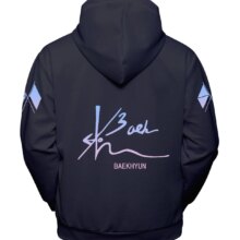 EXO Harajuku Printed Unisex Casual Long Sleeve Hoodies EXO Harajuku Printed Unisex Casual Long Sleeve Hoodies