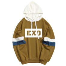 K-Pop EXO Unisex Patchwork Hoodies K-Pop EXO Unisex Patchwork Hoodies