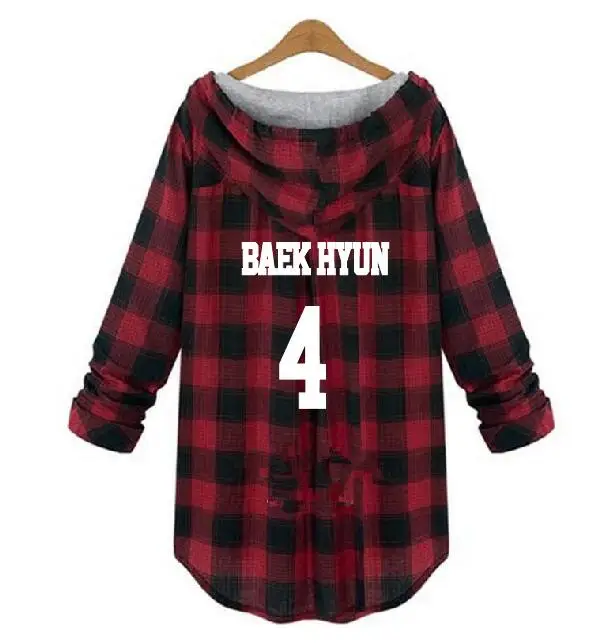 K-Pop EXO Lattice Casual Hoodies For Women