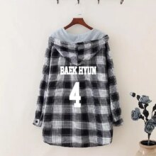 K-Pop EXO Lattice Casual Hoodies For Women K-Pop EXO Lattice Casual Hoodies For Women