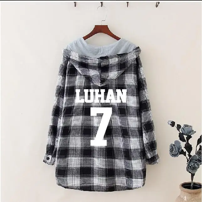 K-Pop EXO Lattice Casual Hoodies For Women