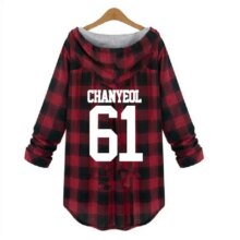 K-Pop EXO Lattice Casual Hoodies For Women K-Pop EXO Lattice Casual Hoodies For Women