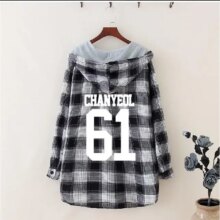 K-Pop EXO Lattice Casual Hoodies For Women K-Pop EXO Lattice Casual Hoodies For Women
