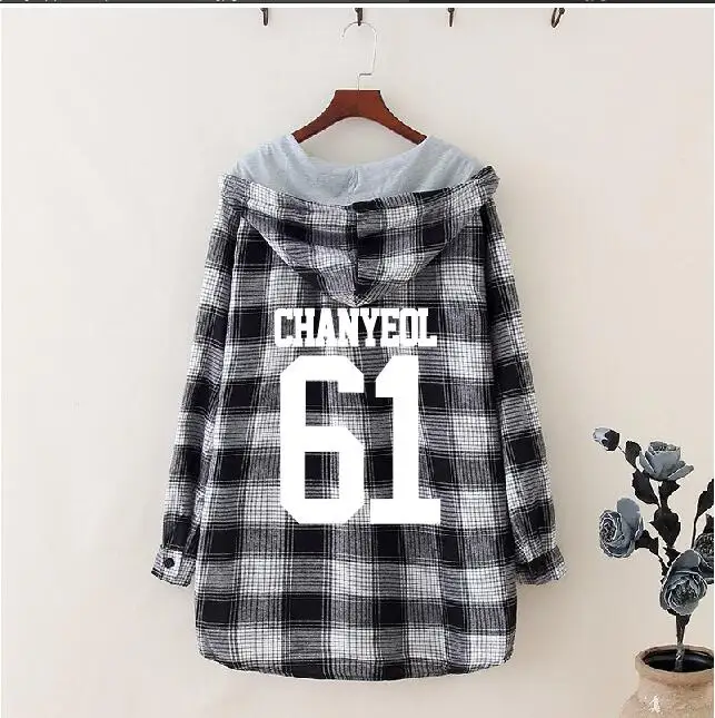 K-Pop EXO Lattice Casual Hoodies For Women