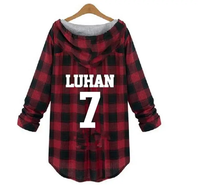 K-Pop EXO Lattice Casual Hoodies For Women