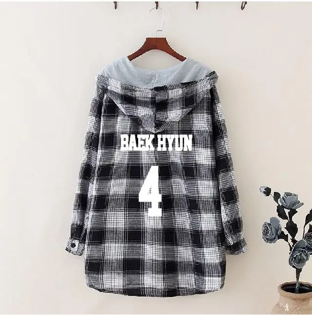 K-Pop EXO Lattice Casual Hoodies For Women