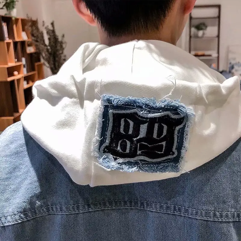 EXO Jeans Harajuku Print Denim Jacket