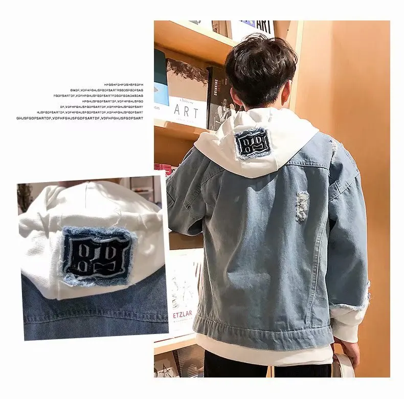 Exo Jeans Coat Casual Long Sleeve Hoodies
