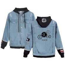 Exo Jeans Coat Casual Long Sleeve Hoodies Exo Jeans Coat Casual Long Sleeve Hoodies