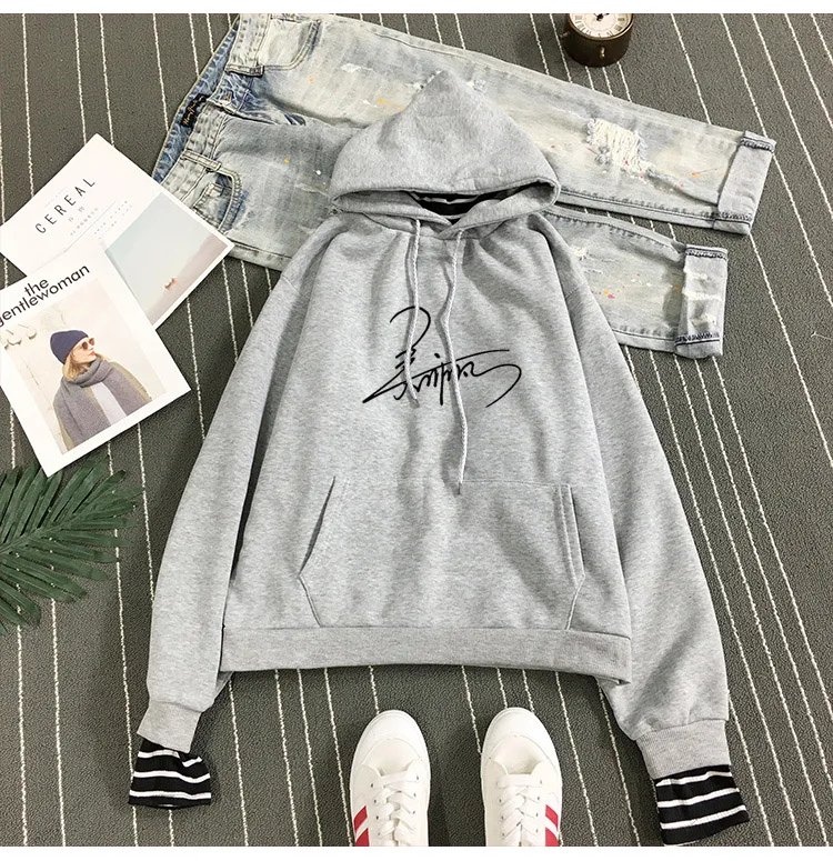 Exo K-Pop Long Sleeve Striped Style Hoodies