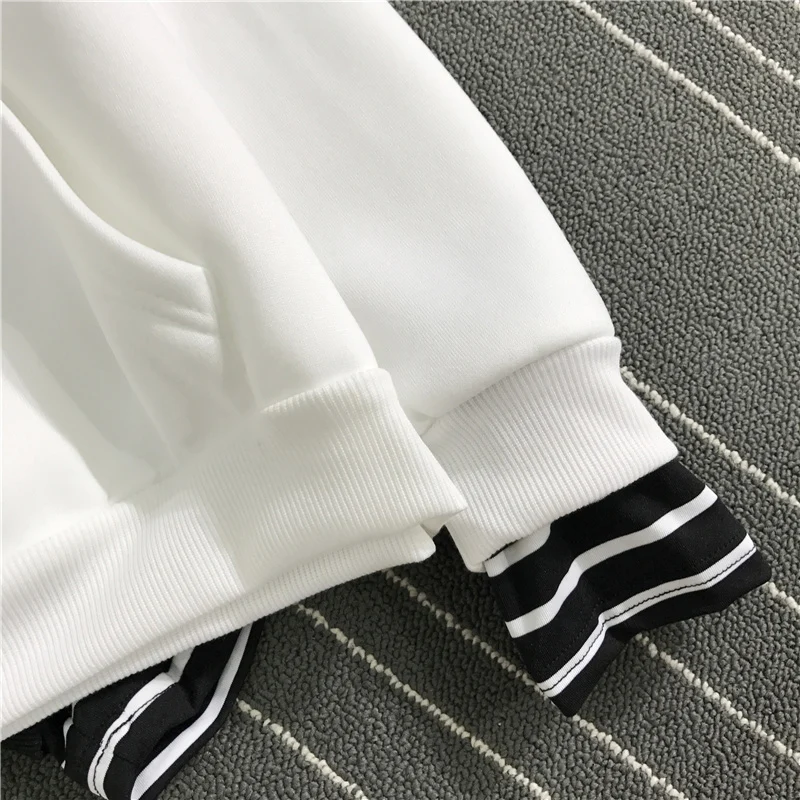 Exo K-Pop Long Sleeve Striped Style Hoodies