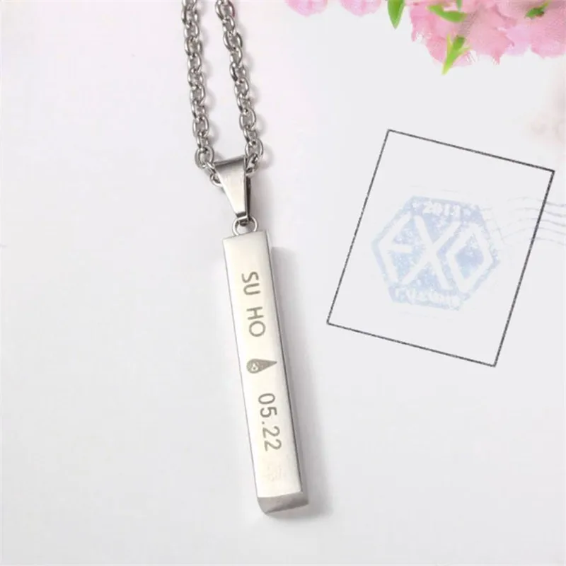 K-Pop EXO Titanium Steel Necklace For Women