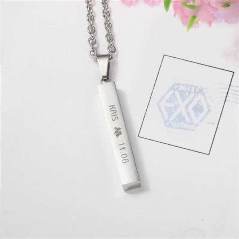 K-Pop EXO Titanium Steel Necklace For Women