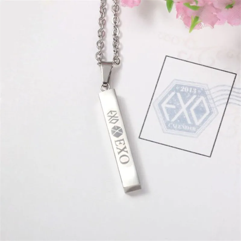 K-Pop EXO Titanium Steel Necklace For Women