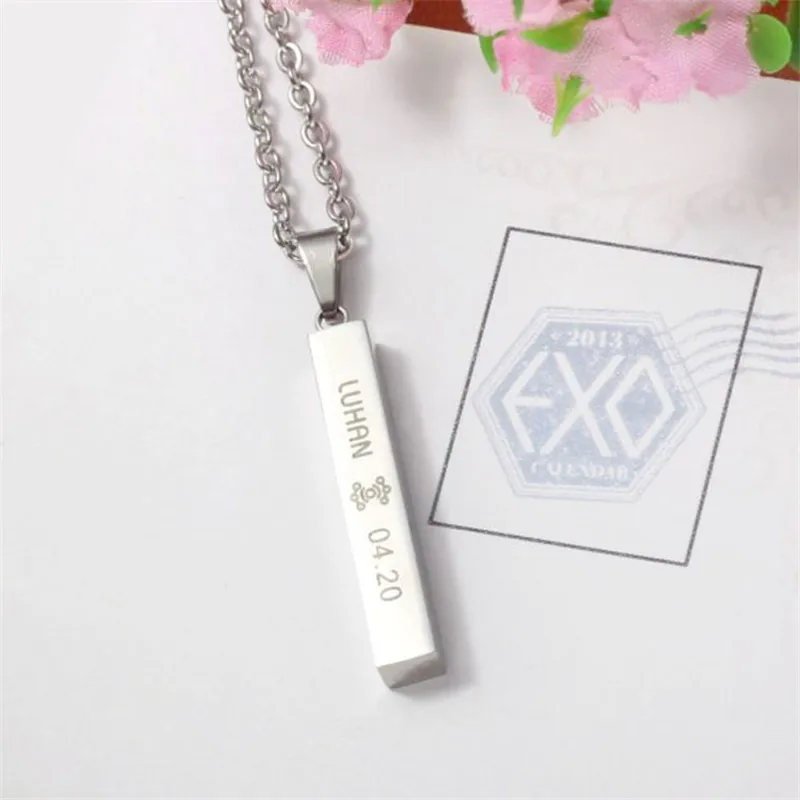 K-Pop EXO Titanium Steel Necklace For Women