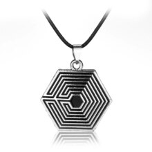 KPOP Star EXO Logo Maze Unisex Necklace KPOP Star EXO Logo Maze Unisex Necklace