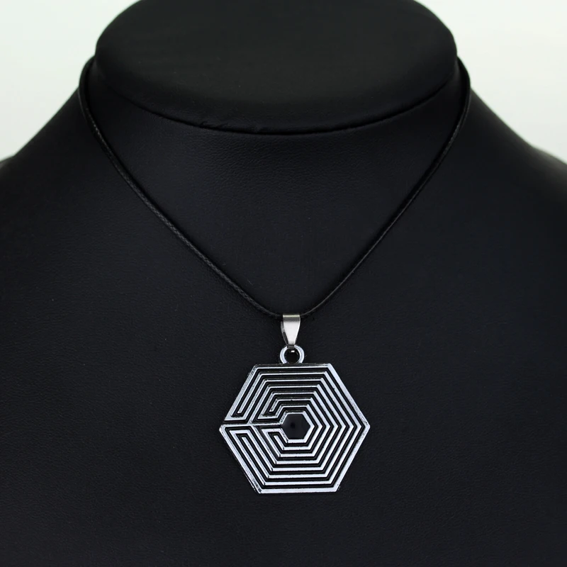 KPOP Star EXO Logo Maze Unisex Necklace KPOP Star EXO Logo Maze Unisex Necklace