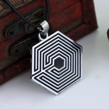 KPOP Star EXO Logo Maze Unisex Necklace KPOP Star EXO Logo Maze Unisex Necklace